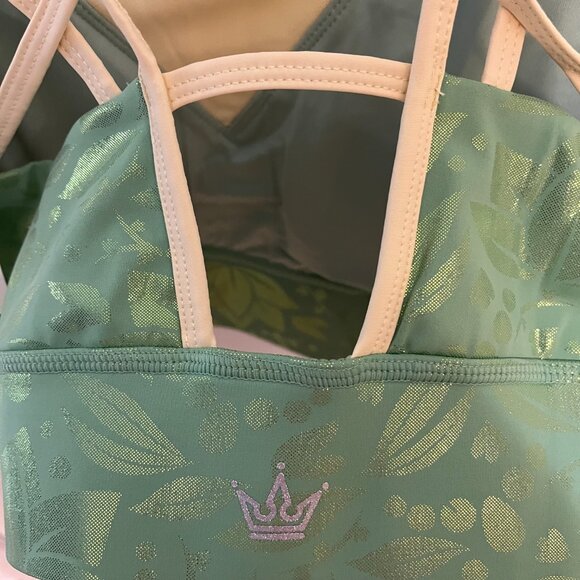 Crowned Athletics - Disney Tiana - Lily Pad Princess Sports Bra - NWT - XXL - Picture 4 of 8